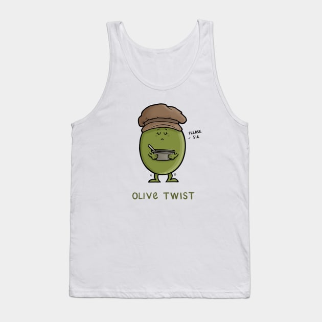 Olive Twist Tank Top by CarlBatterbee